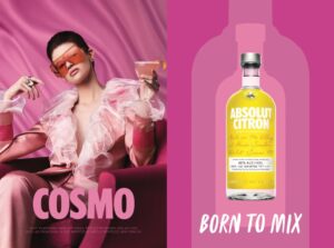 Absolut Vodka's Absolut Citron Example under Born to Mix Strategy