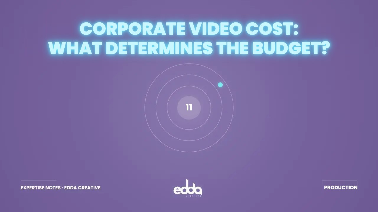 Corporate Video Cost: 8 Factors That Determine the Budget – Edda Creative