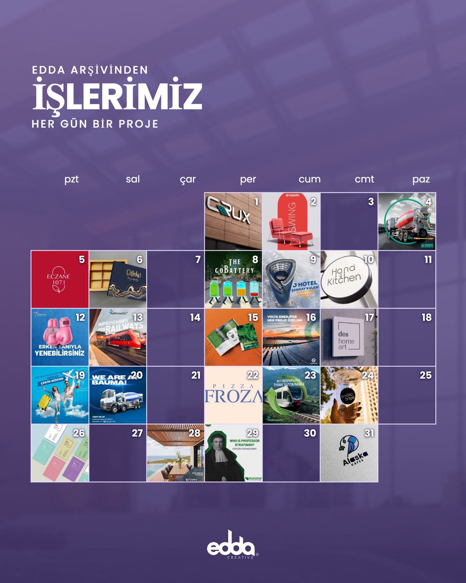 Edda Creative arşivi: İşlerimiz, her gün bir proje