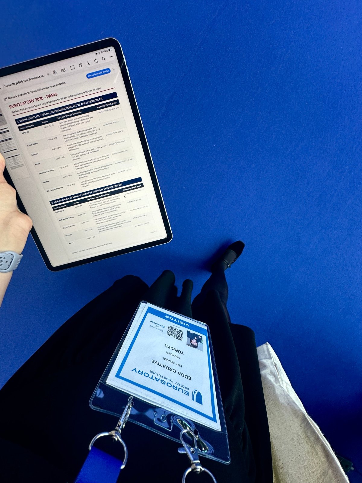 Bezoekersbadge Edda Creative op Eurosatory 2026