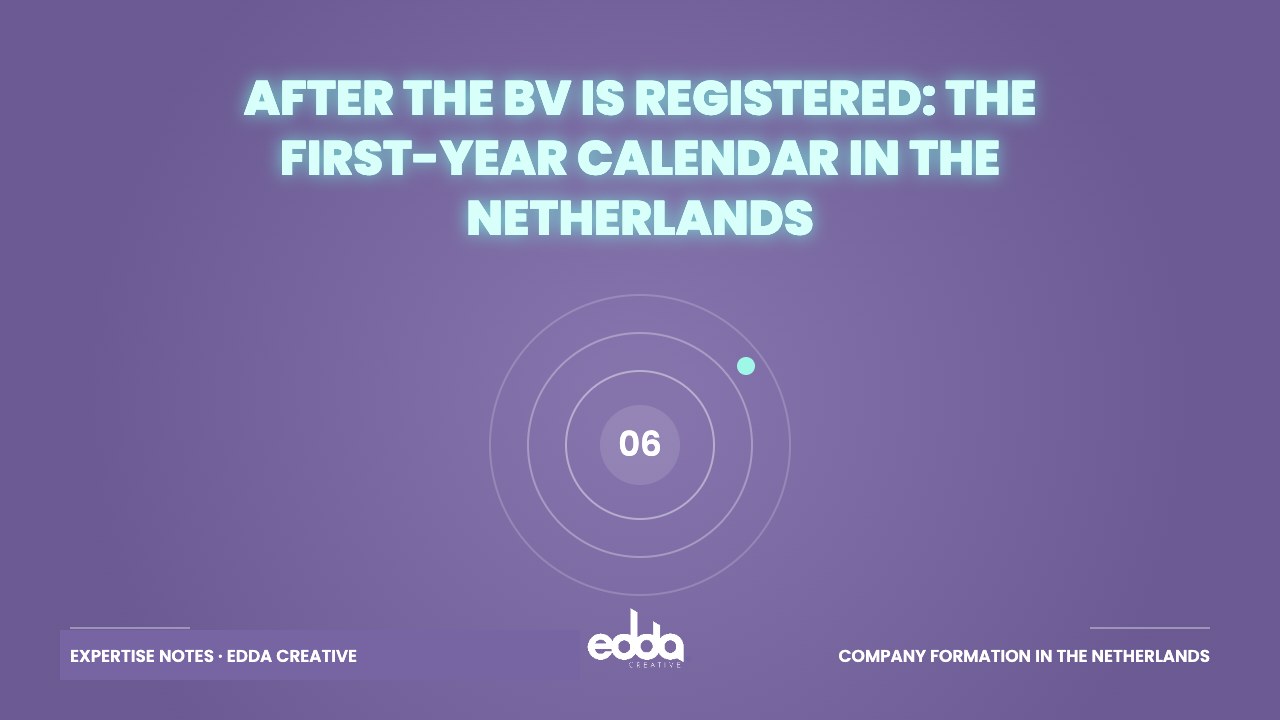 After the BV Is Registered: The First-Year Calendar in the Netherlands