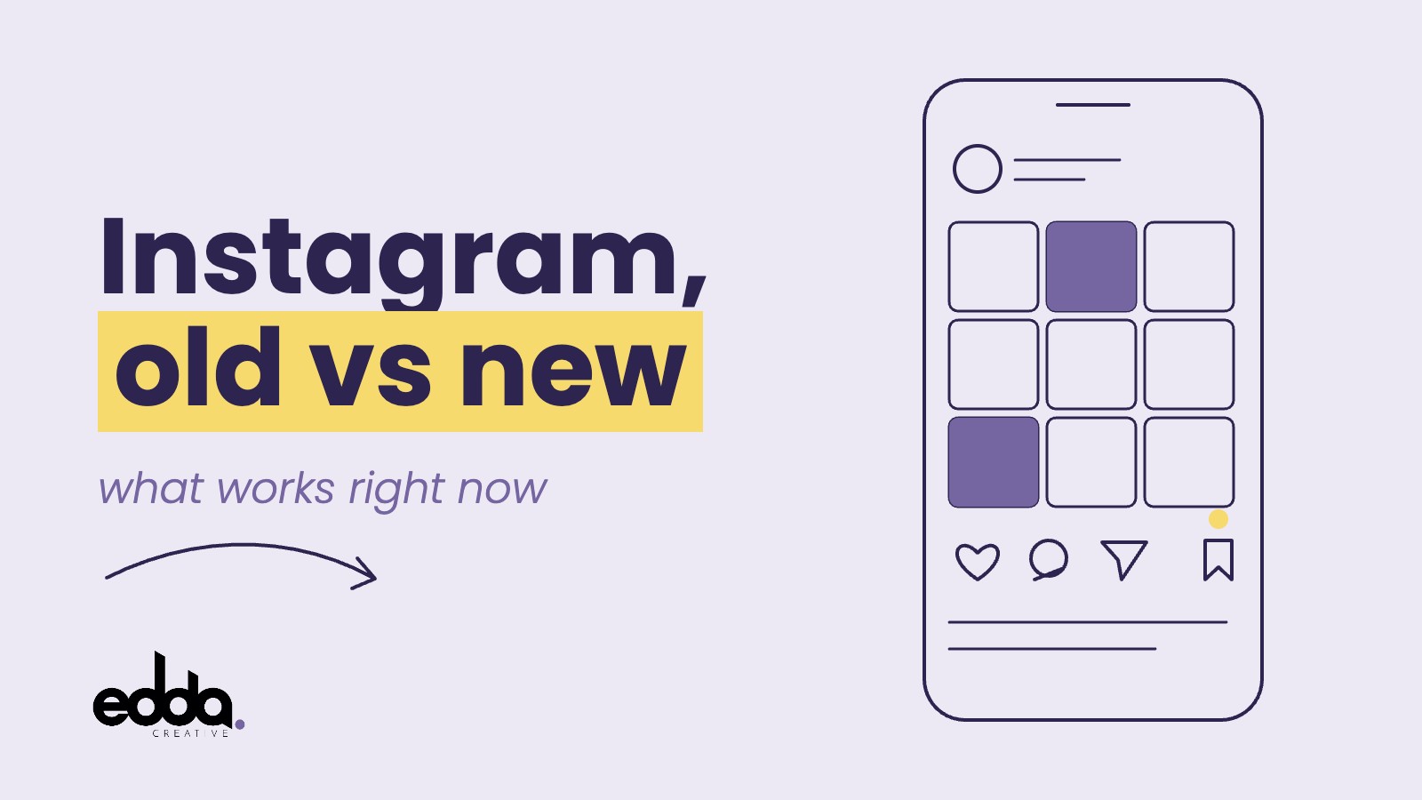 Instagram, old vs new: what works right now? Edda Creative blog cover