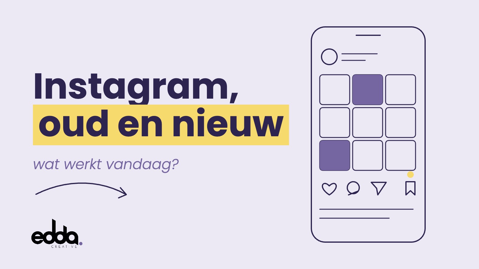 Instagram, oud en nieuw: wat werkt vandaag? Blogafbeelding van Edda Creative