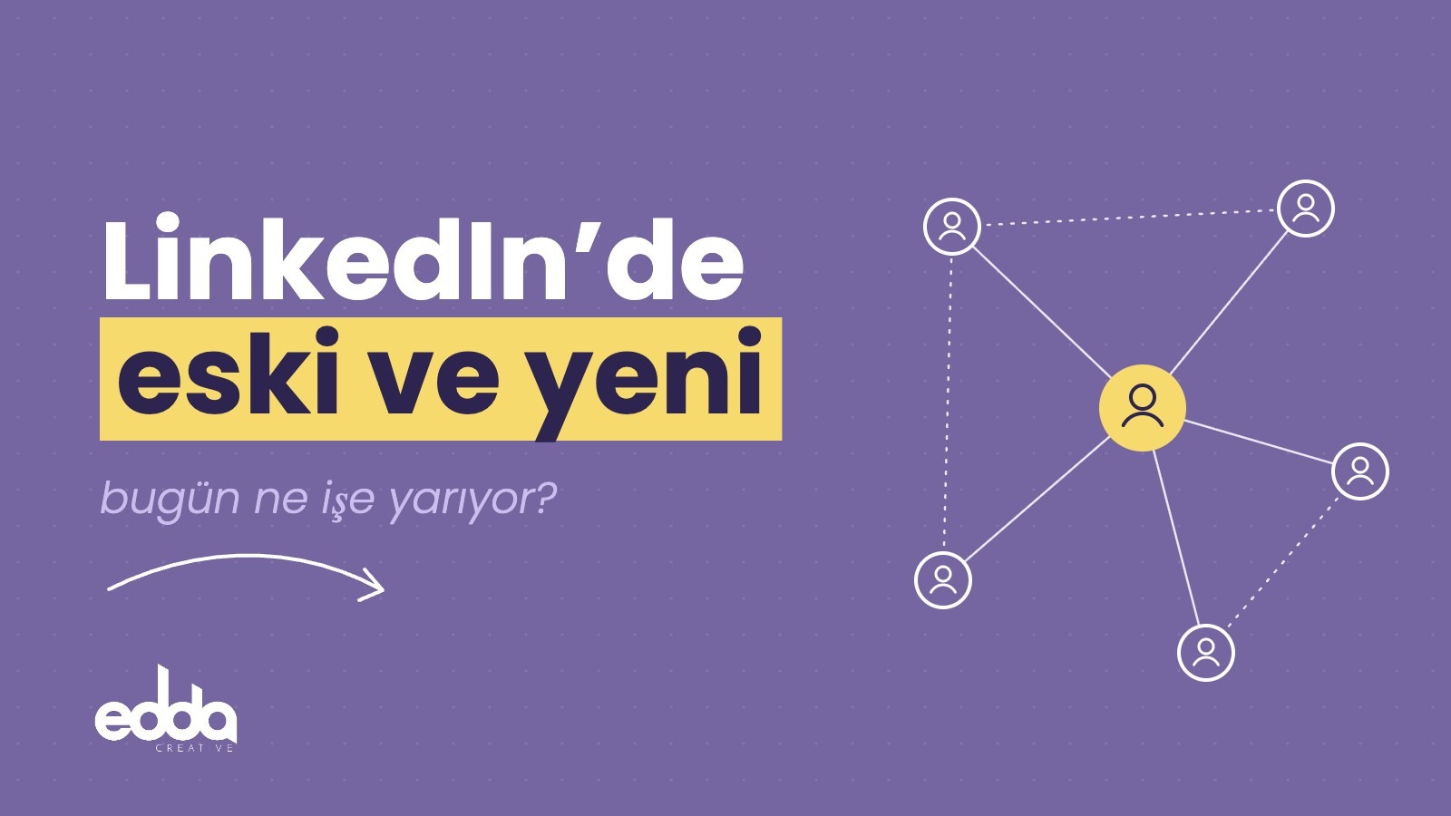 LinkedIn’de eski ve yeni: bugün ne işe yarıyor? Edda Creative blog kapak görseli