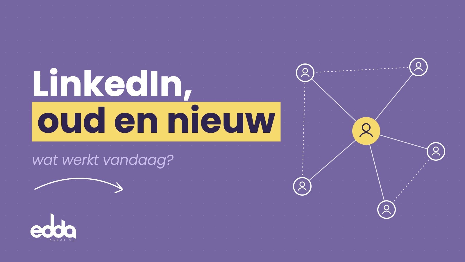 LinkedIn, oud en nieuw: wat werkt vandaag? Blogafbeelding van Edda Creative