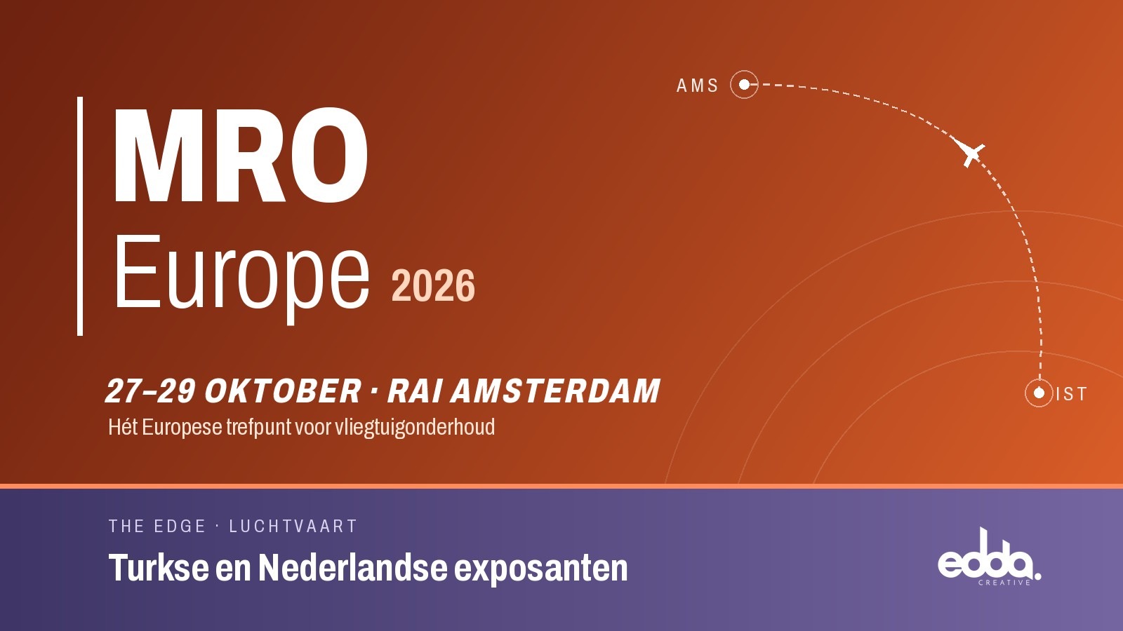 MRO Europe 2026 omslag: 27–29 oktober, RAI Amsterdam, Turkse en Nederlandse exposanten